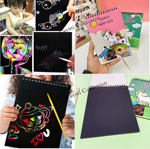 UNICORN BLACK PAGE SPIRAL BOOK | GBT-ZGB-03