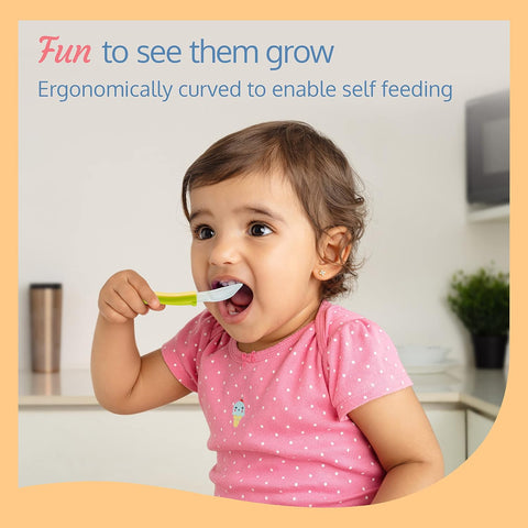 Baby Silicone Spoon Set, BPA Free | Color May Very | 18930