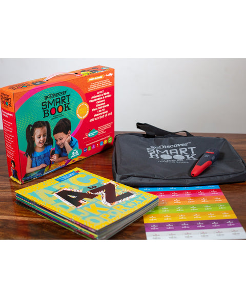 SmartBook + KinderSmart + SmartChart with 1 Talking Pen - Multicolor | GODISC