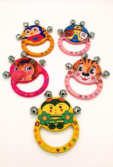Wooden Rattle | KM17-7 ( PACK OF 1 ) COLOR MAY VERY