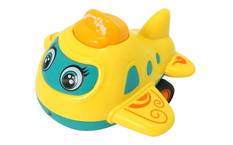 Happy Face Cute Mini Airplane Push Toy | LO899-12D