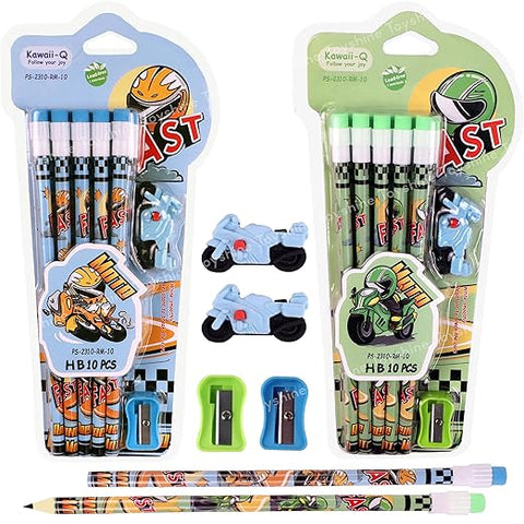 RACING MOTO PENCIL SET | PS-2310-RM-10