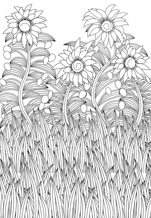Doodles - Mini Adult Colouring Pad | EDS-08