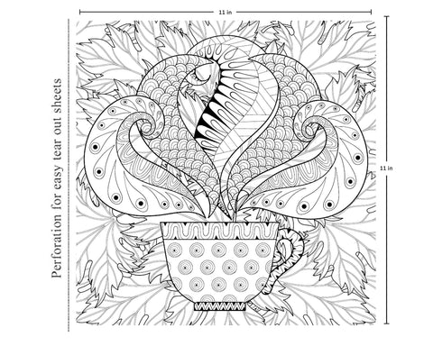 Mandala - Adults Colouring Book with Tearout sheet | EDS-09