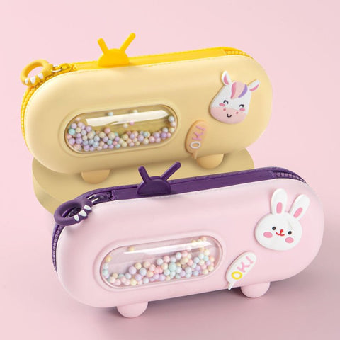 Cartoon Pencil for Case Large Capacity Handheld Pen Pouch Waterproof Zipper | GBT-2426