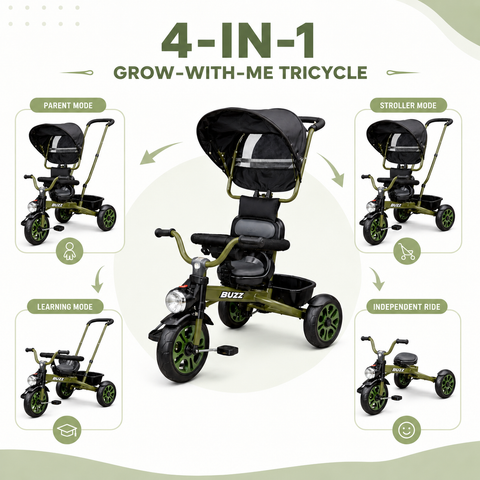 Buzz Tricycle with Canopy for Kids | DT-800