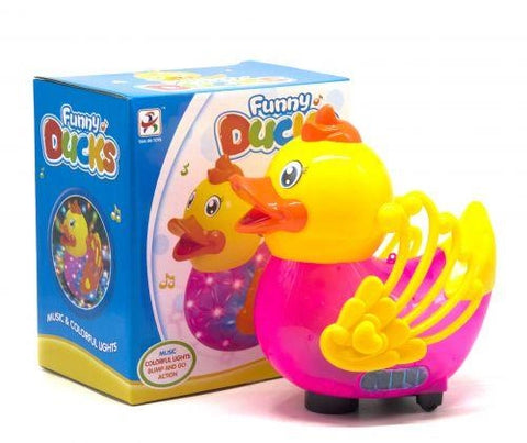 Little 3D Duck Toy with Music Flashing Lights | 048-2A