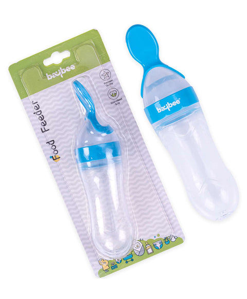 Infant Silicone Squeeze Bottle with Spoon | SILICON SQUEEZ 112 | BYIE112