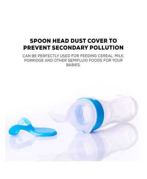 Infant Silicone Squeeze Bottle with Spoon | SILICON SQUEEZ 112 | BYIE112