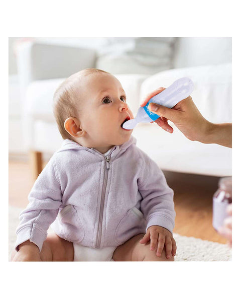 Infant Silicone Squeeze Bottle with Spoon | SILICON SQUEEZ 112 | BYIE112