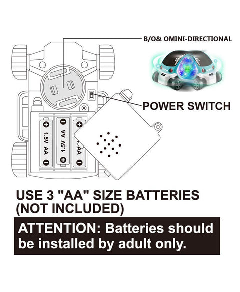 Battery Musical Stunt Car Rotate 360 | LOLD149A