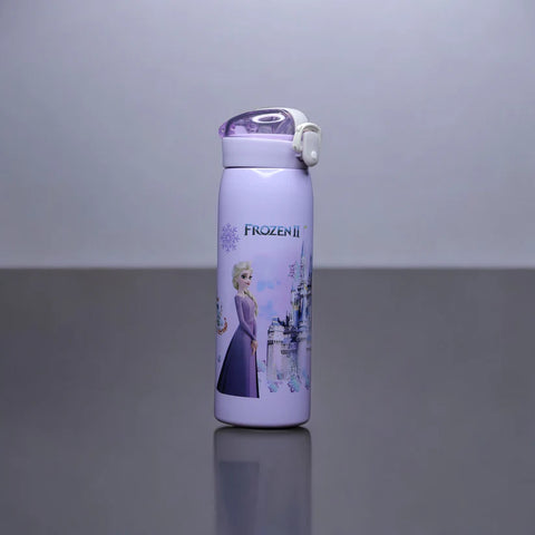 500ML SS Mix Character Push Lock Button Sipper Bottle | HBC-18896