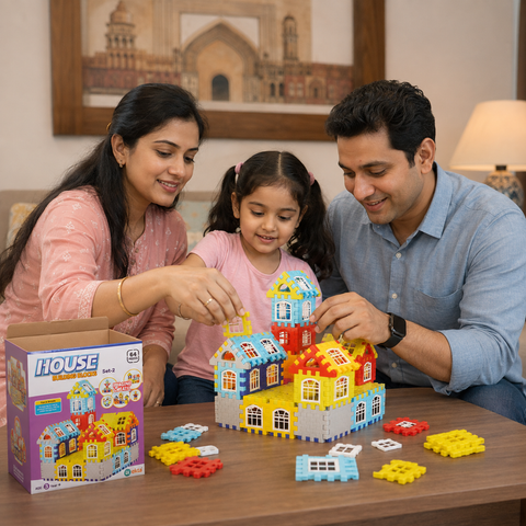HOUSE BUILDING BLOCKS SET 2 64PC | EK-024
