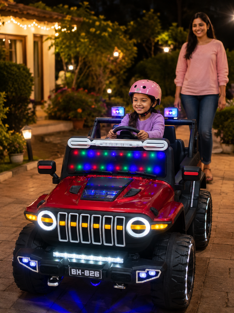 THAR JEEP WITH WHEEL LIGHT | BH-826