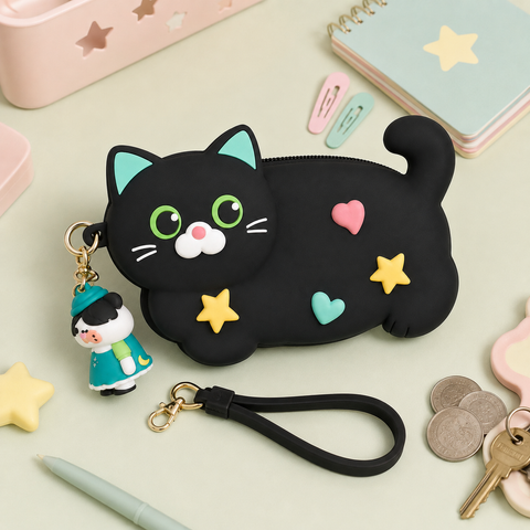 MEOW SILICON POUCH | KQ0290