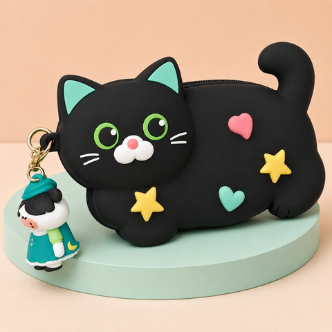 MEOW SILICON POUCH | KQ0290