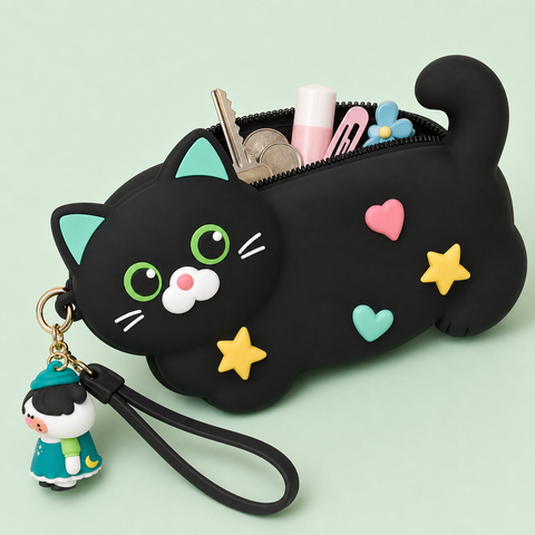 MEOW SILICON POUCH | KQ0290