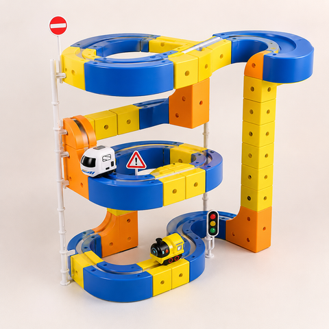 MAGNETIC RAIL CAR 130PC | RDF-1282
