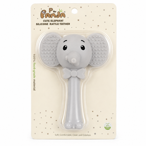 ELEPHANT RATTLE TEETHER | AE-699