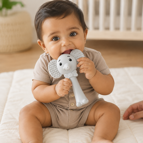 ELEPHANT RATTLE TEETHER | AE-699