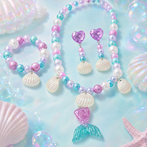 PLASTIC NECKLACE SET | GBT-8114