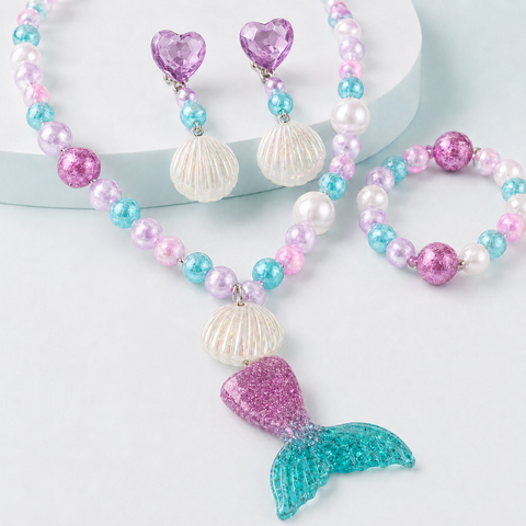 PLASTIC NECKLACE SET | GBT-8114