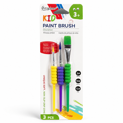3PCS KIDS PAINT BRUSH SET | GBT-1397