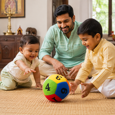 EDUCATIONAL RATTLE BALL 10CM | ERB-663