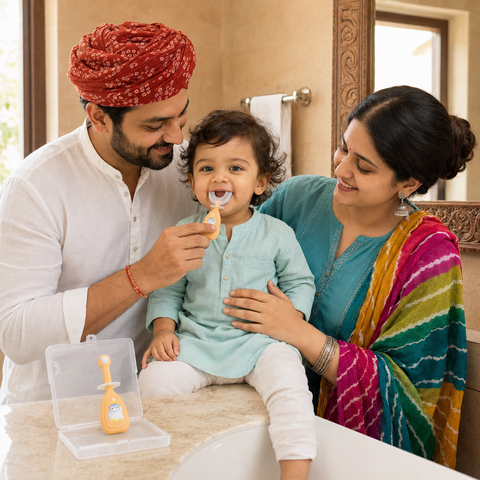 2 IN 1 SILICONE TOOTHBRUSH | 695T