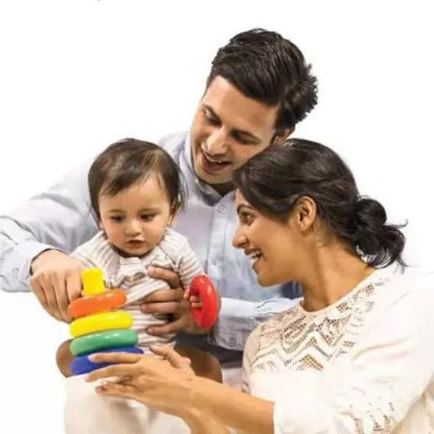 Teddy Rings with Smiley Stacking Play Set Medium | LORING MED