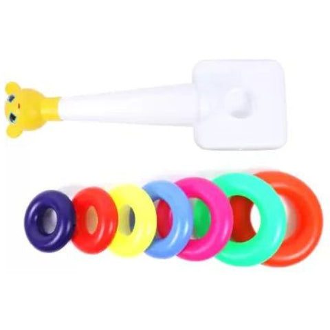 Teddy Rings with Smiley Stacking Play Set Medium | LORING MED