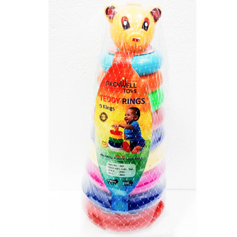 Teddy Rings with Smiley Stacking Play Set Medium | LORING MED