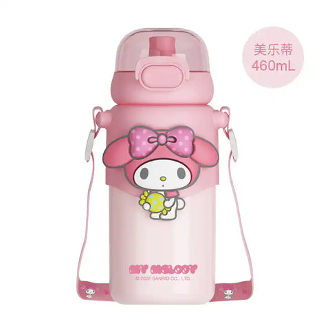 StainlessThermos Cup Kuromi Children's water cup high straw water cup | GBT-PN2113 | ASSORTED