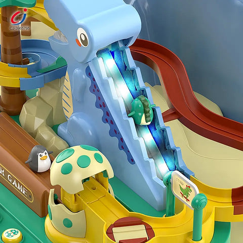 dinosaur adventure game racing slot toy | 551A/528 | DINO TRACK