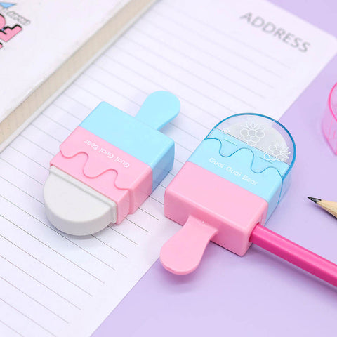 2IN1 SHARPNER+EARASER ICECREAM SHAPE | GBT-51421