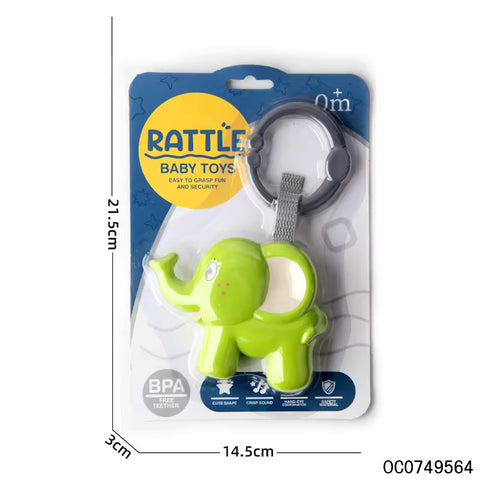 elephant new born baby rattle toy | 588-22