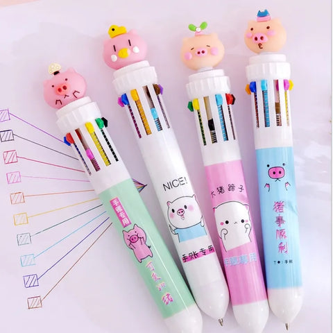0.5mm Cute  Ball Pen 10-color Ballpoint Pen | JZ-0002/3 ( Assorted )