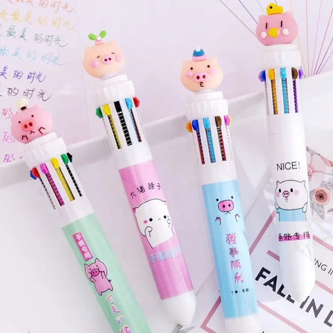 0.5mm Cute  Ball Pen 10-color Ballpoint Pen | JZ-0002/3 ( Assorted )