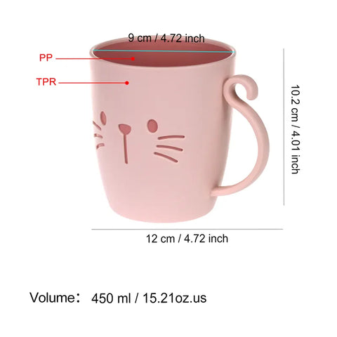 Cute Cat Mug 480 ml Food Quality | GBR-101