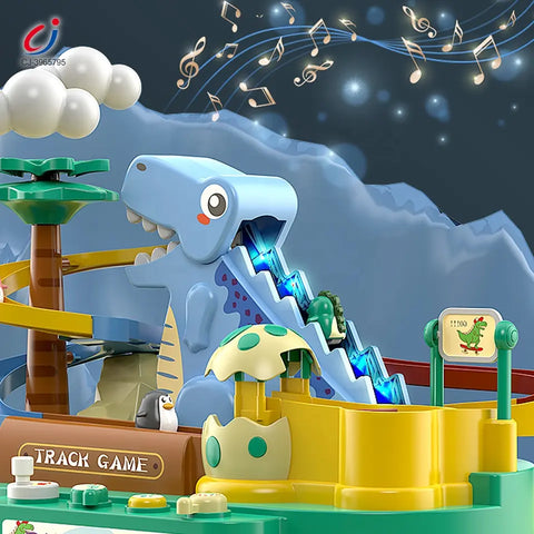 dinosaur adventure game racing slot toy | 551A/528 | DINO TRACK