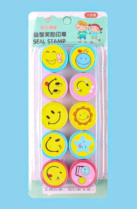 10 Pieces Emoji Stamps | DJ03-0015