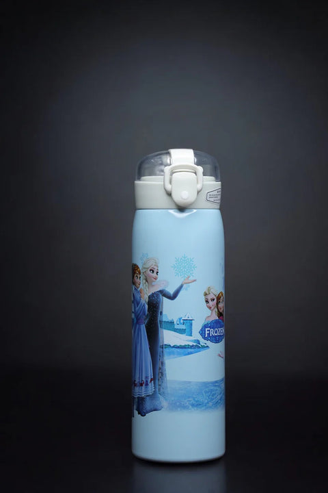 500ML SS Mix Character Push Lock Button Sipper Bottle | HBC-18896