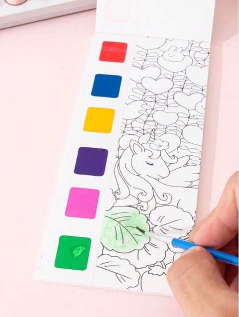 Watercolor Coloring Book | KBX-2182-UN | COLOR AND DESIGN MAY VERY