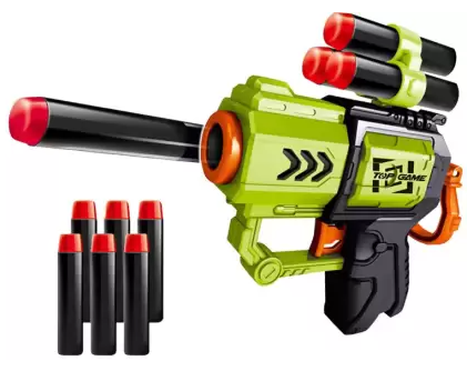 Air Blaster with 10 Safe Soft Foam Bullets | 118A-1