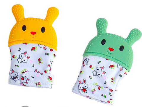 Silicone Teether Mitten Glove | A-79 ( ASSORTED COLOR )
