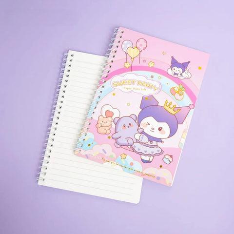 Sweet Party Sanrio Spiral Notebook | TMS-3201 ( Color And Design May Very )