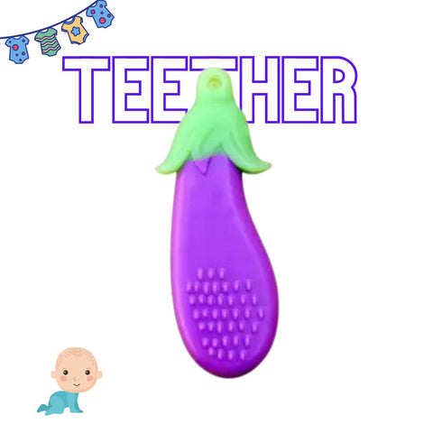 Super Soft Silicone Teether| BPA Free & toxins Free ( PACK OF 1 ) | ASSORTED