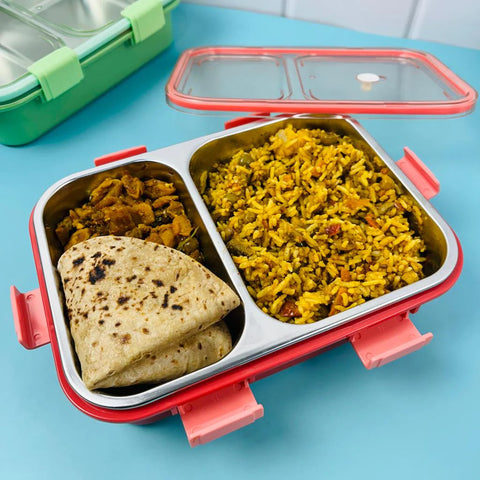 Leak-Proof 2-Compartment 800ml Lunch Box: Fresh, Portable, and Convenient | NELB8939