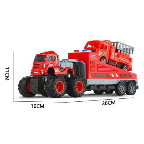 Fire Rescue Truck | Fire Truck ,4 Wheel Drive ,Monster Tiers | KLX600-199/200
