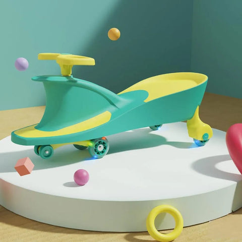 Swing Car - Kids' Ride-On Toy with Swivel Wheels | ORBITOR